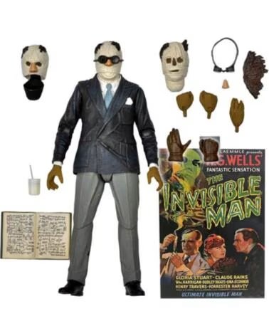NECA Figura universal monster scale action ultimate invisible man