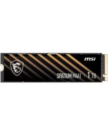 MSI Disco duro interno solido ssd spatium m461 1tb m 2 pcie 4 0
