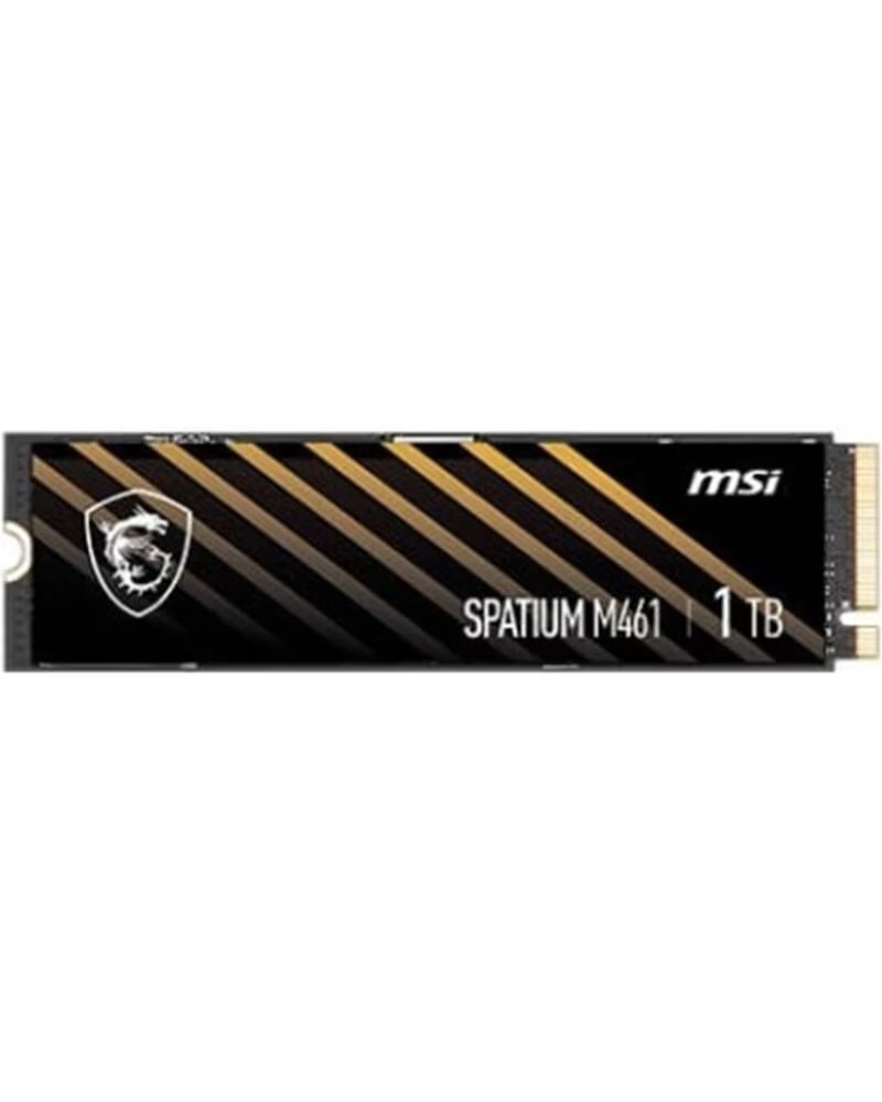 MSI Disco duro interno solido ssd spatium m461 1tb m 2 pcie 4 0