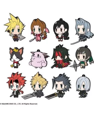 SQUARE ENIX Set 12 colgantes de goma final fantasy vii extended edition