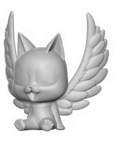 PLASTOY Figura hucha fairy tail happy alas desplegadas