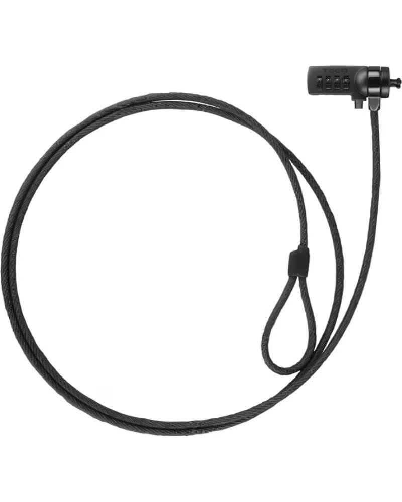 TOOQ Cable seguridad combinacion para portatiles 1 5m
