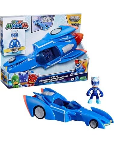 HASBRO Figura gatomovil pj masks power heroes - super gato - movil