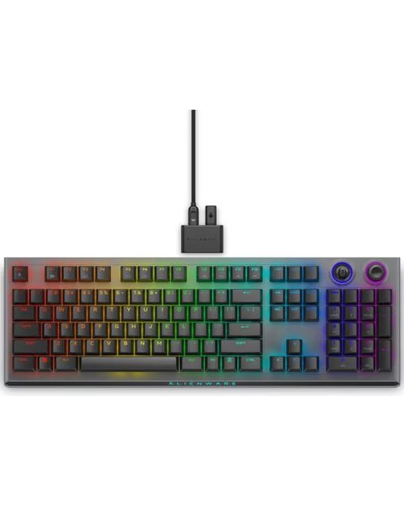 DELL Teclado alienware tri - mode wireless gaming aw920k inalambrico ingles gris