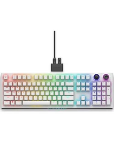 DELL Teclado alienware tri - mode wireless gaming aw920k inalambrico ingles blanco