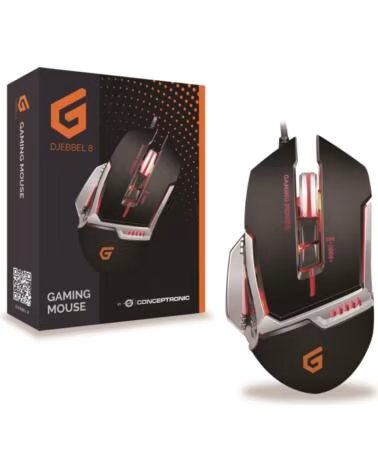 CONCEPTRONIC Mouse raton gaming djebbel02b optico - usb - 4000dpi
