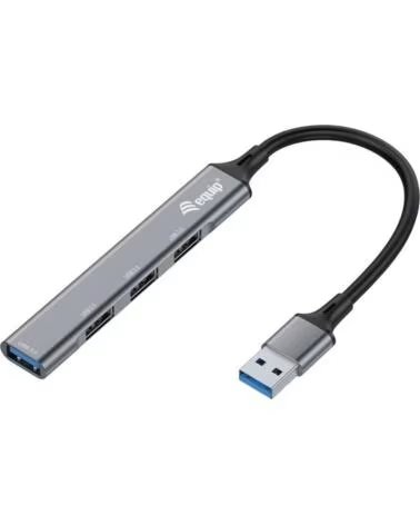 EQUIP Hub usb life 1 x usb 3 0 - 3 x usb 2 0 - aluminio