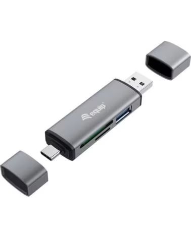 EQUIP Lector de tarjetas usb tipo a - usb tipo c life usb 3 0 - sd - micro sd