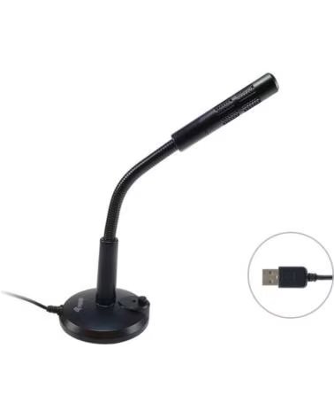 EQUIP Microfono sobremesa onmidireccional usb brazo flexible boton mute