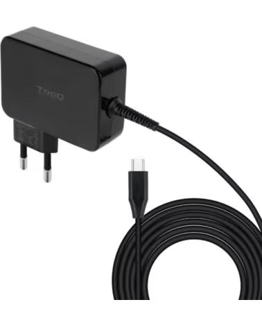 TOOQ Cargador de Portatil GaN TQLC-USBCGAN90PD- 1xUSB Tipo-C- 90W- Automatico- Voltaje 5-20V