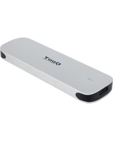 TOOQ Carcasa disco duro tqe - 2202s para ssd m 2 usb tipo c plata