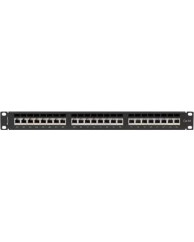 LANBERG Patch panel 24 puertos 1u cat 6a ftp 19 pulgadas negro