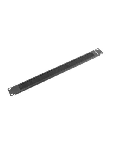 LANBERG Brush panel 1u negro 19 pulgadas