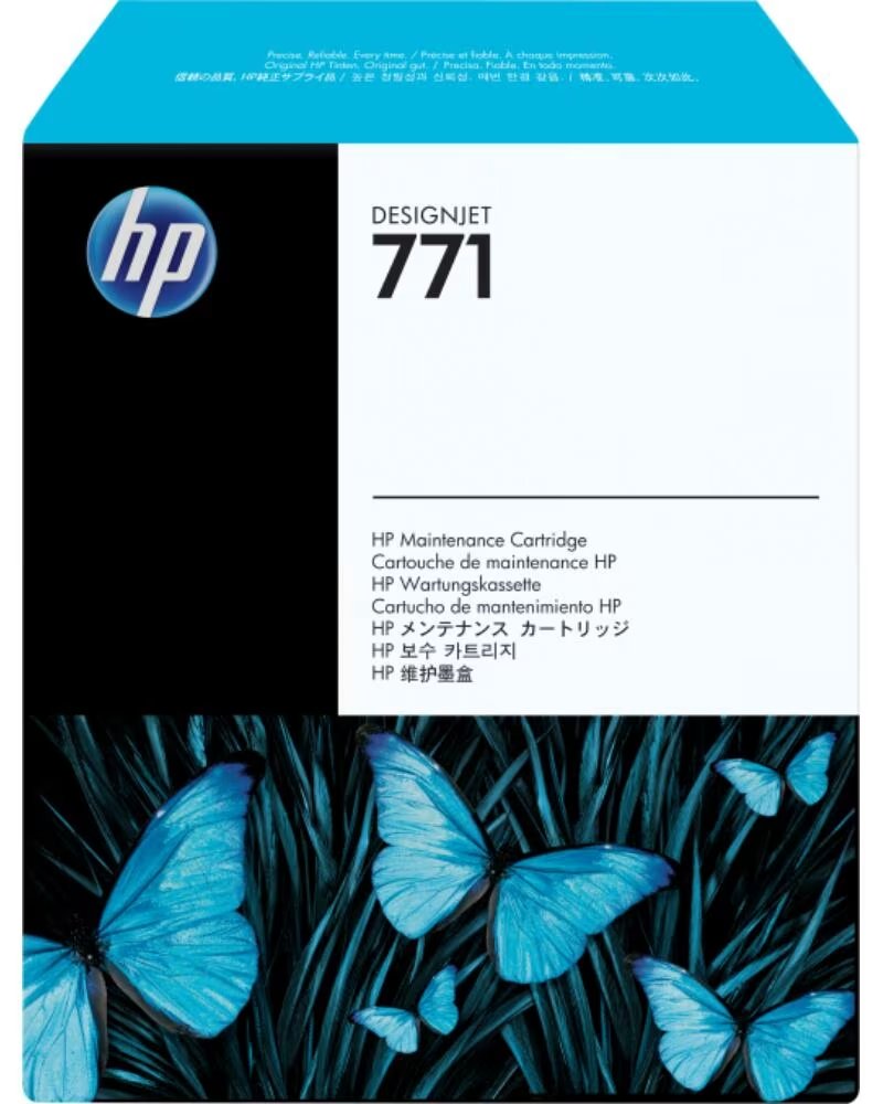 HP Cartucho mantenimiento 771 tinta color