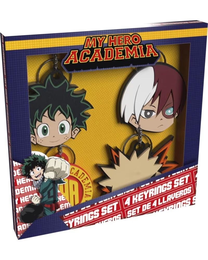 CYP BRANDS Set llaveros my hero academia 4 llaveros