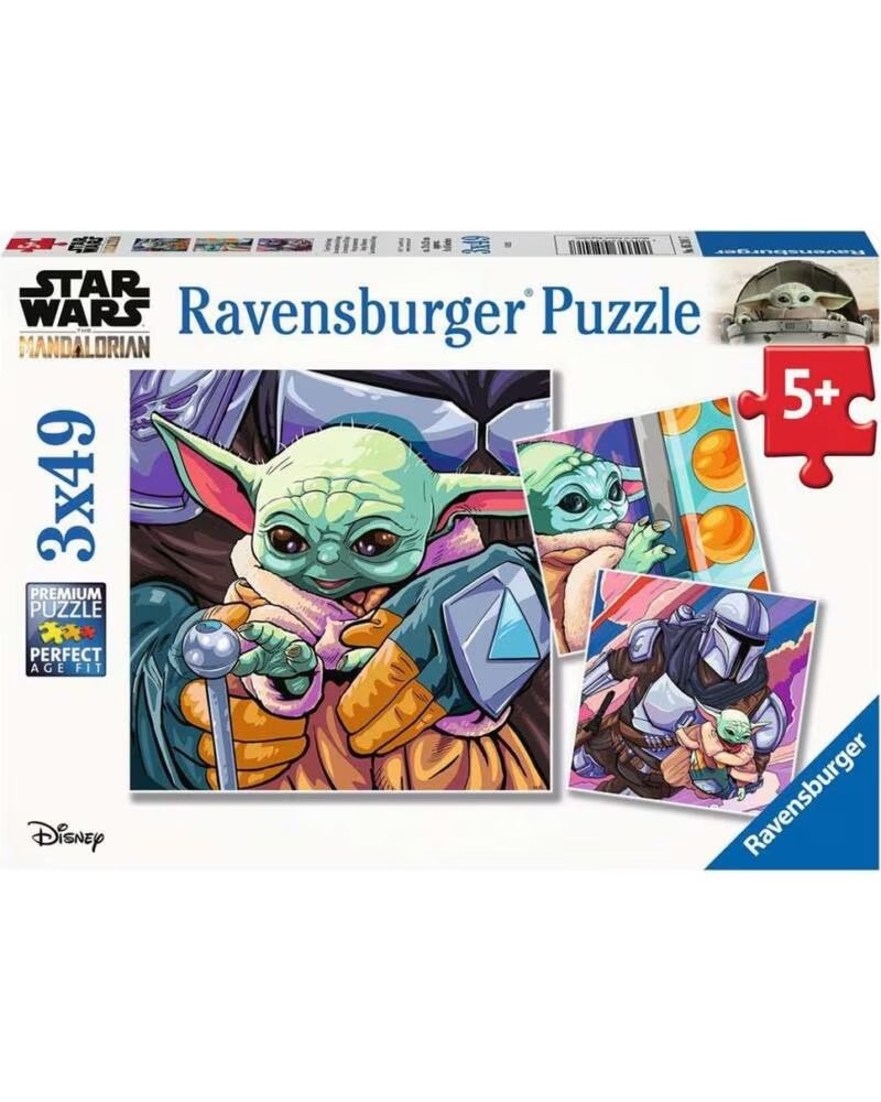 RAVENSBURGER Puzzle the mandalorian baby yoda 3x49