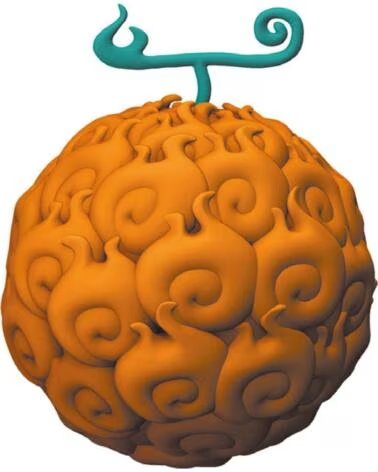 PLASTOY Figura hucha one piece flame flame fruta