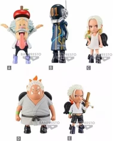 BANPRESTO Figura one piece world collectable egg head 4 1 de 7cm unidad aleatoria