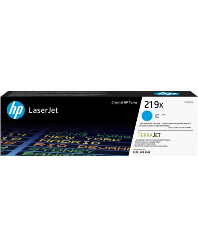HP Toner 219x high yield cyan original laserjet cartridge