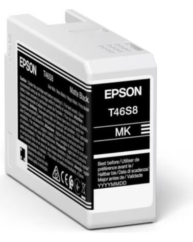 EPSON Cartucho tinta singlepack matte negro t46s8 ultrachrome pro 10 ink 25ml sc - p700