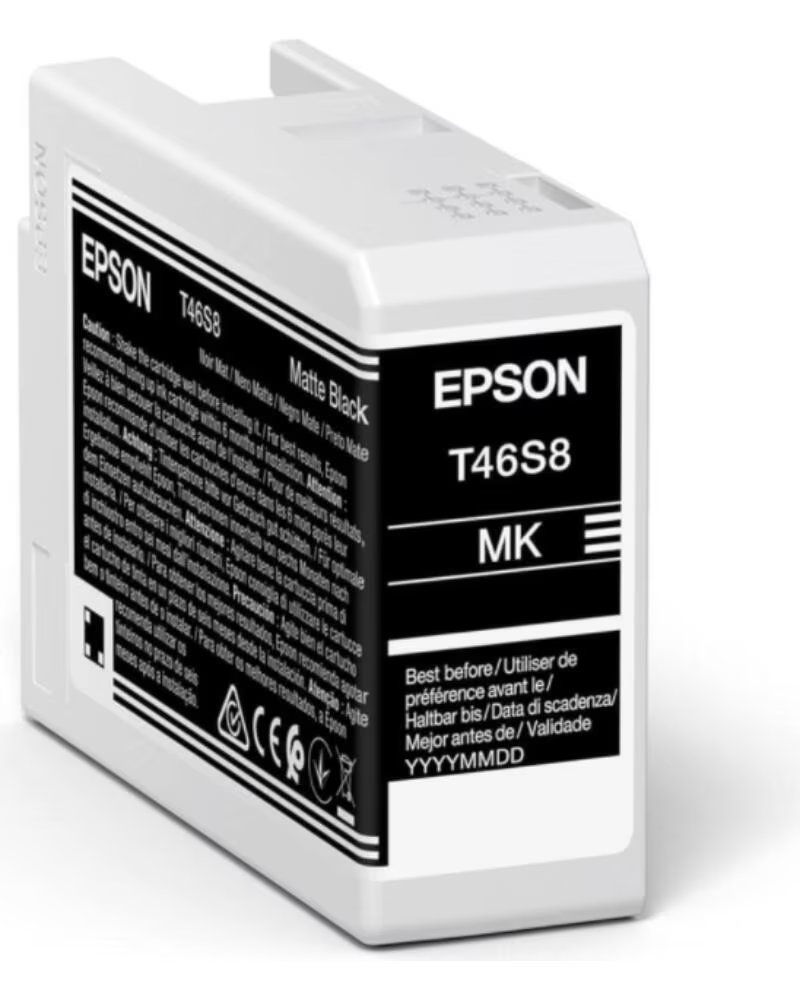 EPSON Cartucho tinta singlepack matte negro t46s8 ultrachrome pro 10 ink 25ml sc - p700