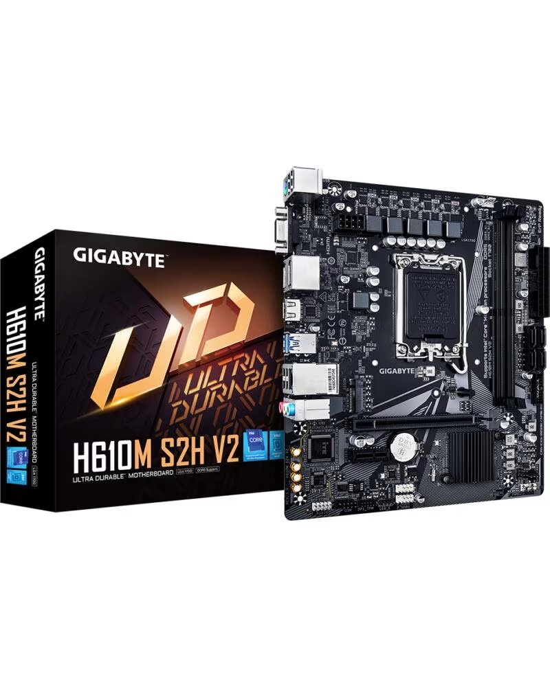 GIGABYTE Placa base h610m s2h v2 lga 1700 ddr5 microatx