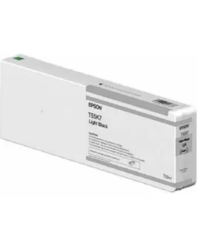 EPSON Cartucho tinta t55k700 ultrachrome hdx - hd light black 700ml