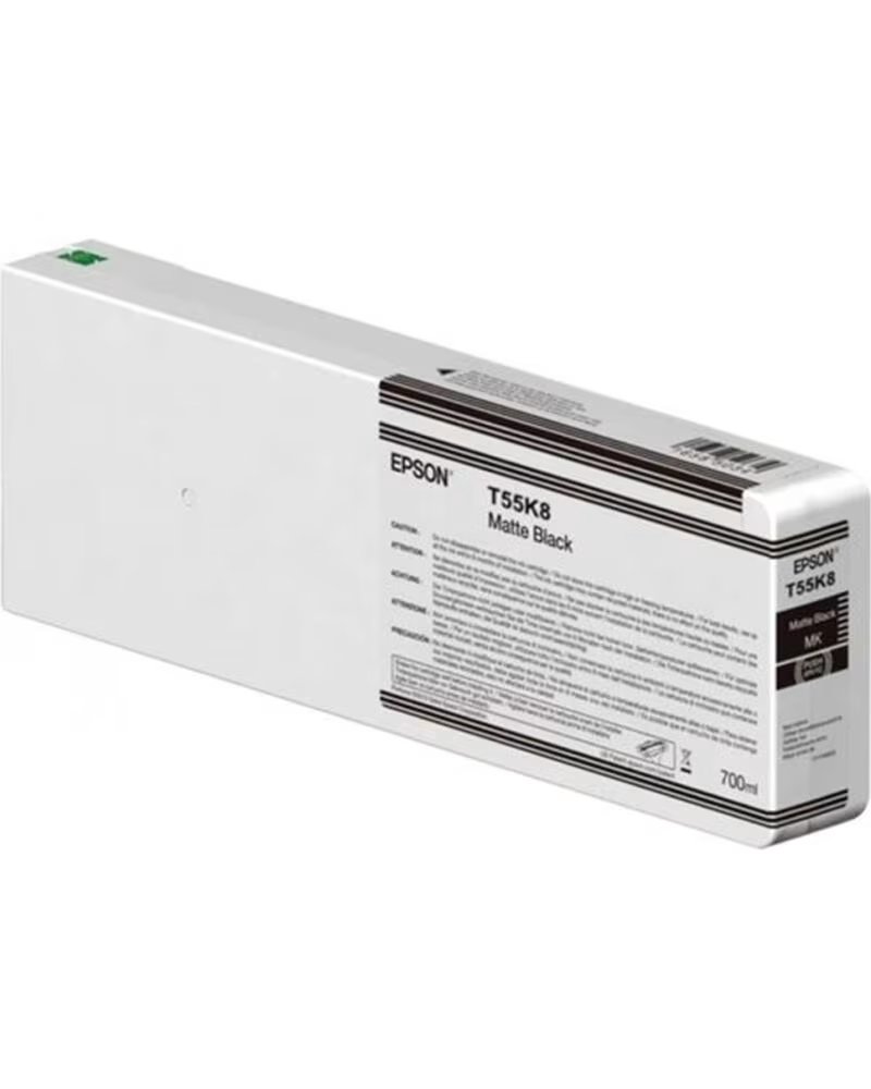 EPSON Cartucho tinta t55k800 ultrachrome hdx - hd matte black 700ml