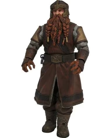 DIAMOND SELECT TOYS Figura diamond collection el senor de los anillos series 1 re - run gimli 18cm