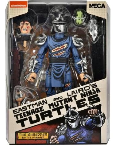 NECA Figura tortugas ninja mirage comics battle damaged shredder