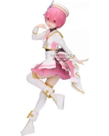 BANPRESTO Figura re zero starting life in another world espresto stage costumes ram 22cm