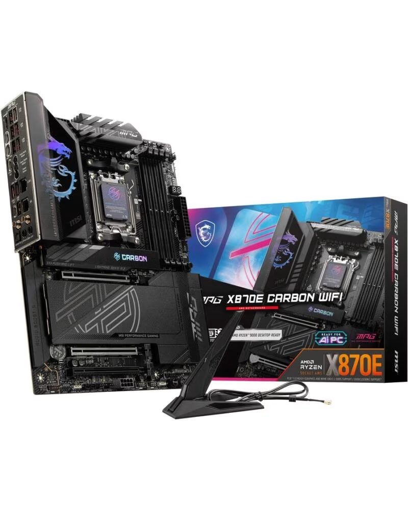 MSI Placa base mpg x870e carbon wifi atx am5 4xddr5
