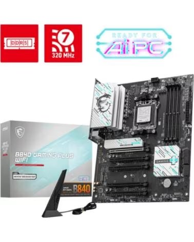 MSI Placa base b840 gaming plus am5 wifi atx - 4x ddr5 - 3x usb 3 2 - 1x usb tipo c