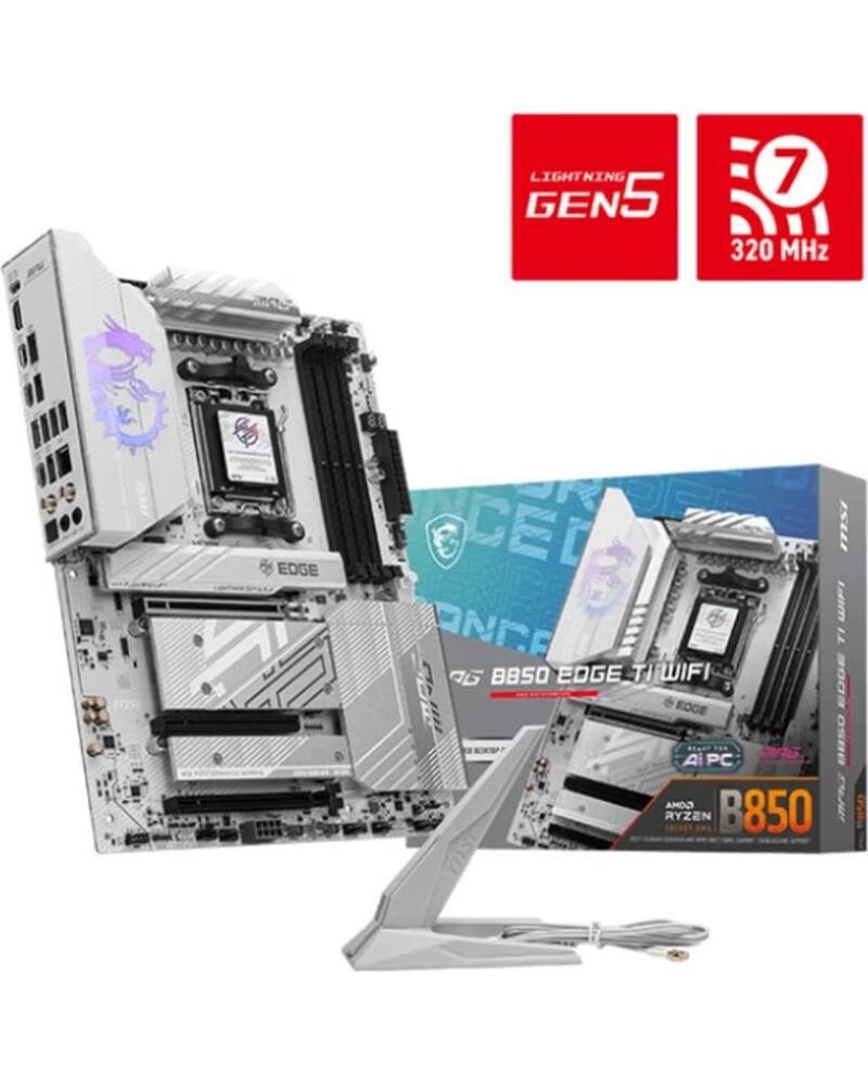 MSI Placa base mpg b850 edge ti wifi atx am5