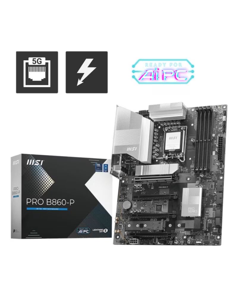 MSI Placa base pro b860 - p atx ddr5 lga 1851