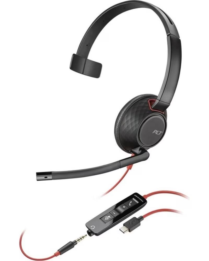 POLY Auricular blackwire 5210 usb tipo c negro