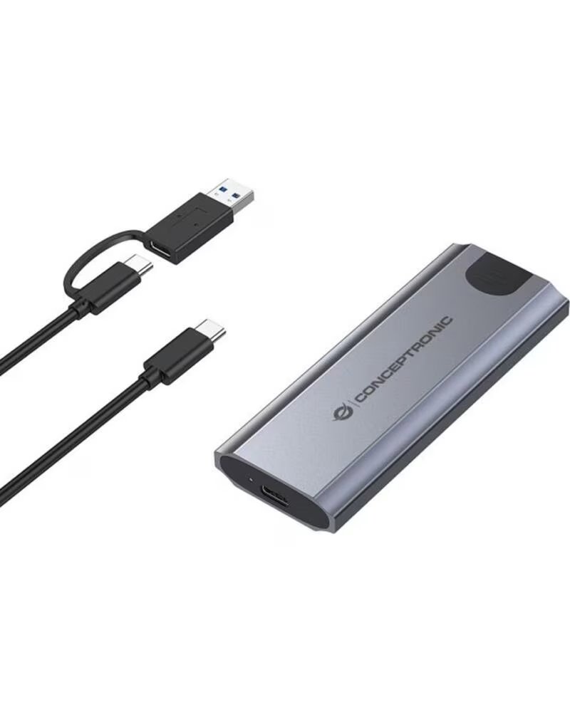 CONCEPTRONIC Caja externa usb - c dante hd m 2 nvme ssd usb - c 3 2 gen2 - usb - a