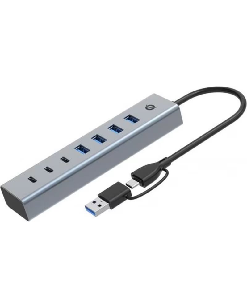 CONCEPTRONIC Hub usb 3 0 hubbies20g 7 puertos usb - c a 3xusb - c 4xusb - a