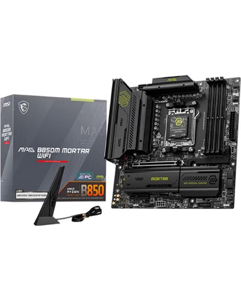 MSI Placa base mag b850m mortar wifi matx