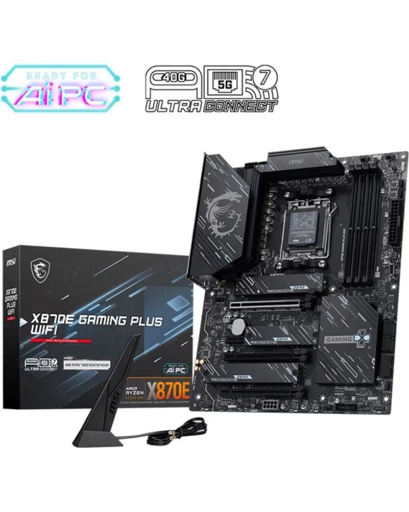 MSI Placa base mpg x870e gaming plus wifi atx am5 4xddr5
