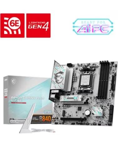 MSI Placa base am5 b840m gaming plus wifi6e ddr5 matx