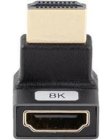 LANBERG Adaptador hdmi 8k macho - hembra angulo arriba