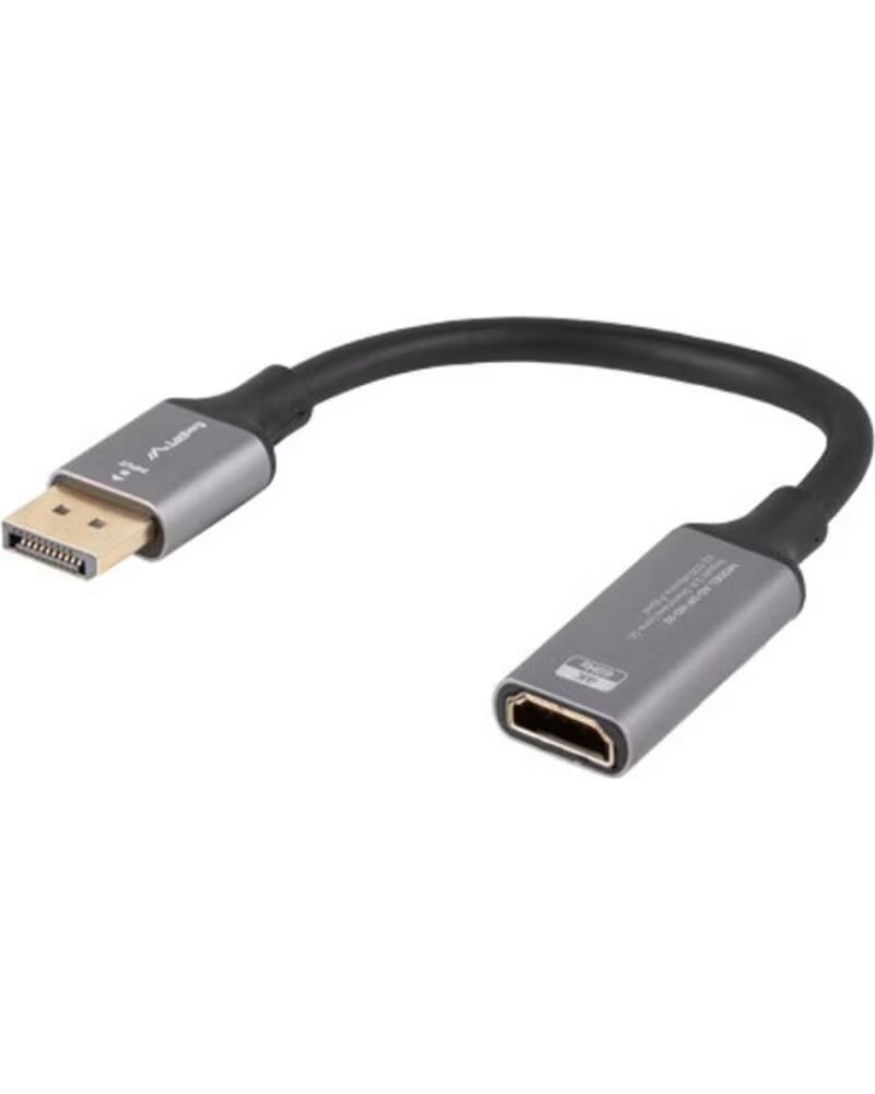 LANBERG Adaptador 4k displayport a hdmi 20cm - macho - hembra
