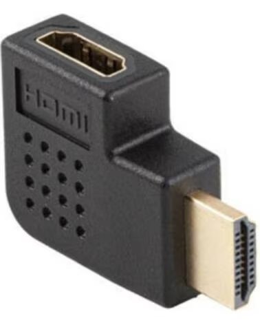 LANBERG Adaptador hdmi 4k macho - hembra angulo izquierda