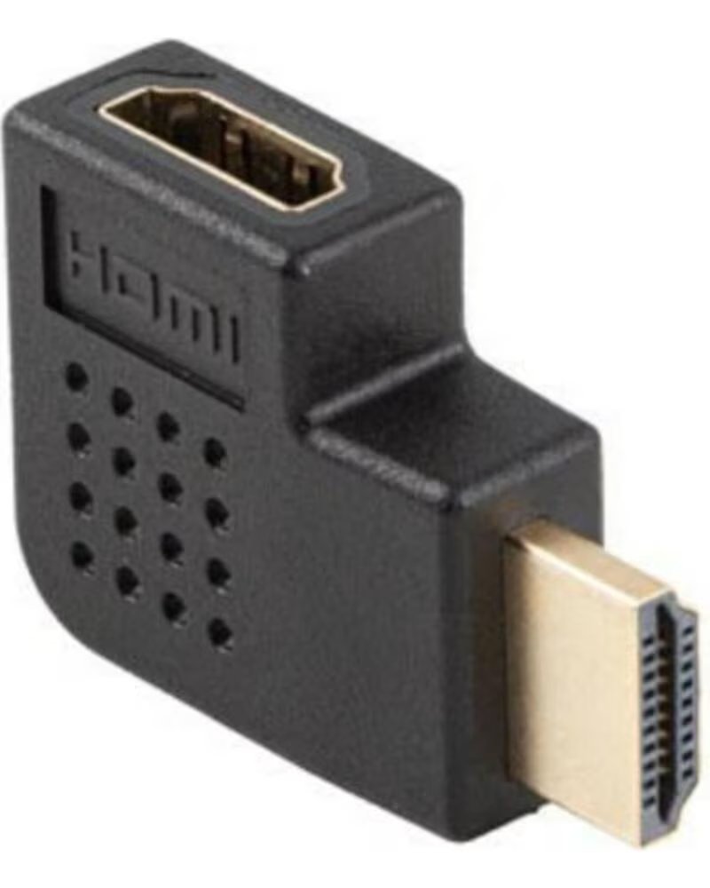 LANBERG Adaptador hdmi 4k macho - hembra angulo izquierda