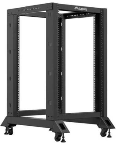 LANBERG Armario abierto rack 19 pulgadas 18u - 600x800 negro