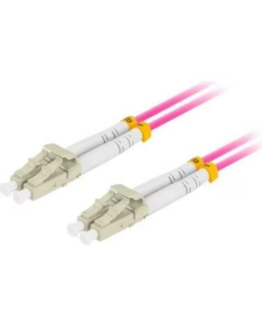 LANBERG Cable fibra optica multi lc - upc - lc - upc duplex om4 50 - 125 lszh vi - 0 5m