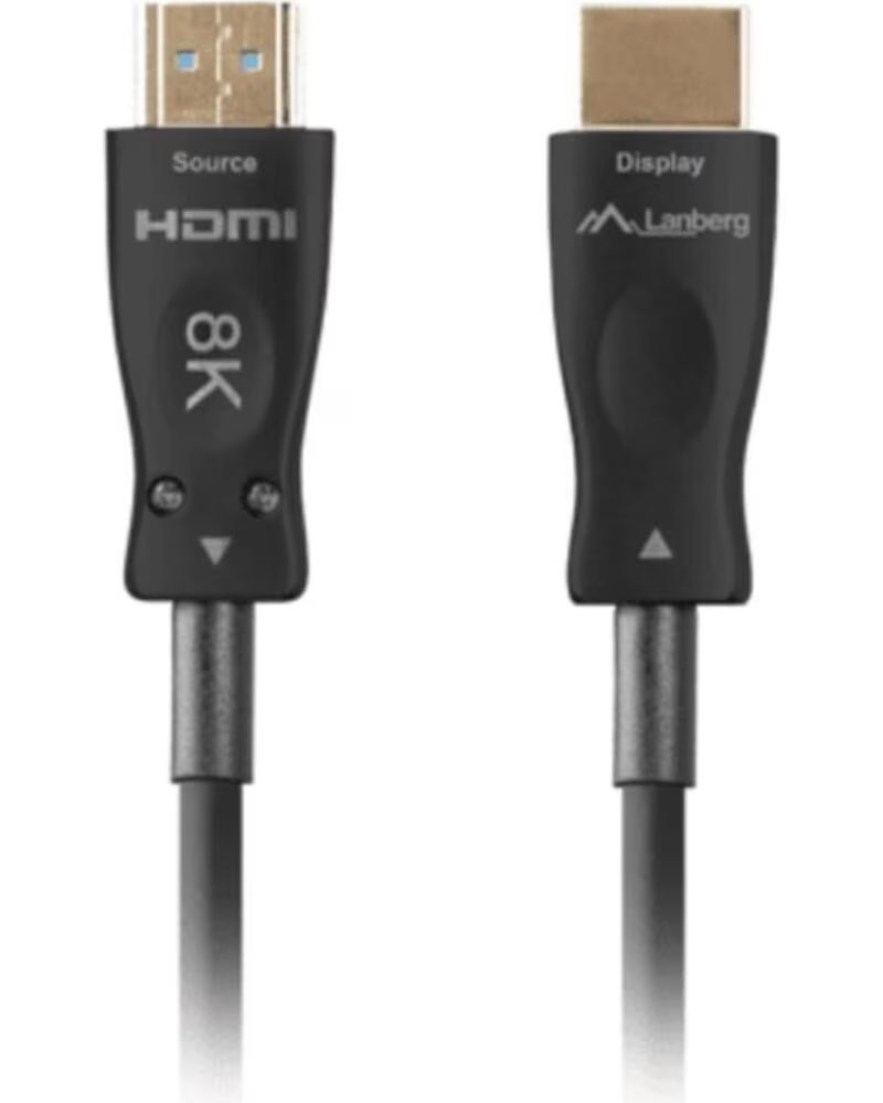 LANBERG Cable hdmi aoc v2 1 m - m optico activo 8k 60hz 80m negro