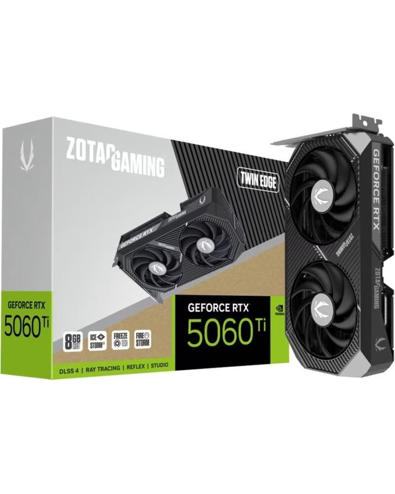 ZOTAC Tarjeta grafica rtx 5060ti twin edge 8gb gddr7