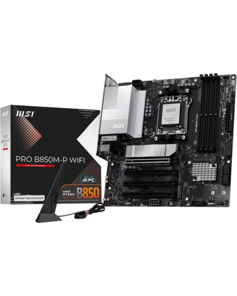 MSI Placa base pro b850m - p wifi am5 matx - 4x ddr5